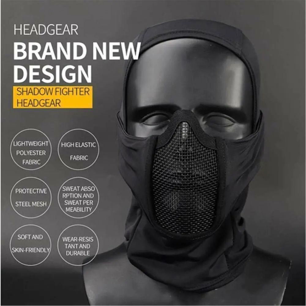 Balaclava Airsoft Mesh Mask Full Face Protection Hood for Cs War Game Hunting US